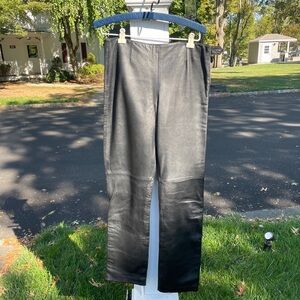 Hugo Buscati Black leather pants